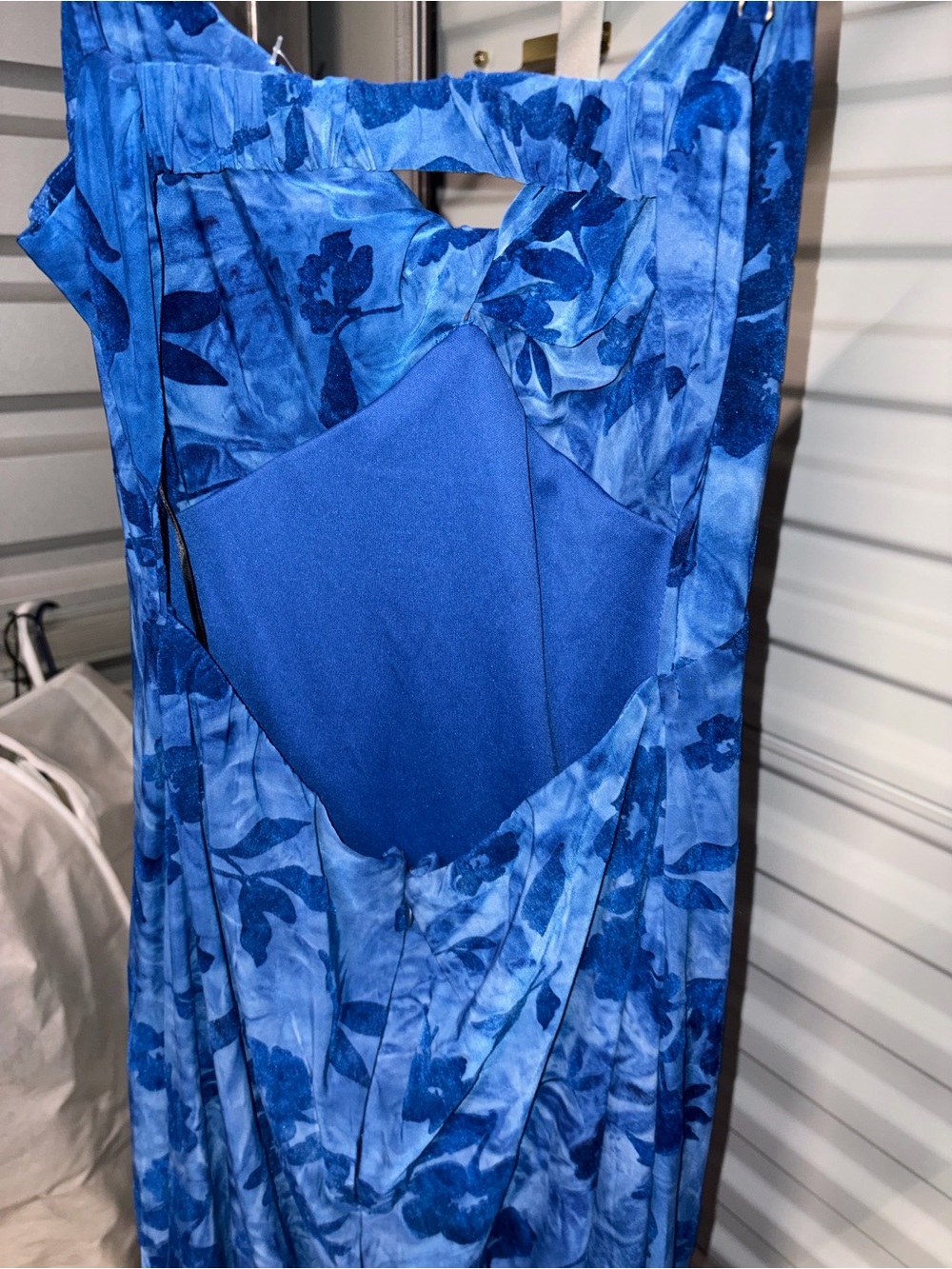 SOLD Hello Molly Blue Floral Maxi Dress - Picture 9 of 10